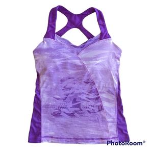 The North Face Top Women's Sz S Purple Athletic Tank Racer Back Side Vents